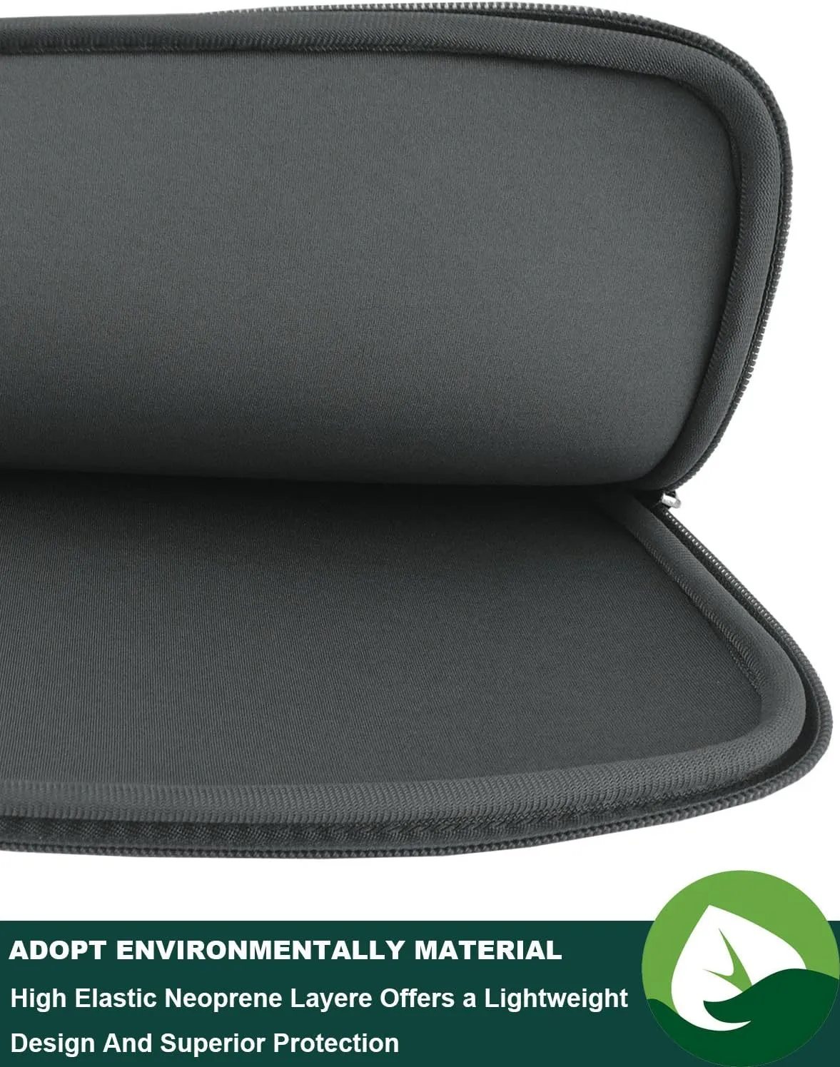 Laptop Sleeve Bag 15.6 Inch,Resistant Neoprene Laptop Sleeve/Notebook Computer Pocket Case/Tablet Briefcase Carrying Bag fit for Computer Notebook MacBook- (Grey)
