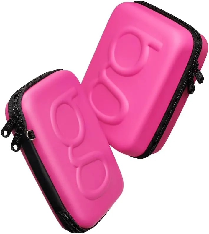 Large Diabetes Travel Case Hard Shell, Organizer for Glucose Monitor, Insulin Pen, BGL Strips, Syringe, Needles & Diabetic Supplies, Premium & Durable with Extra Compartment, Pink