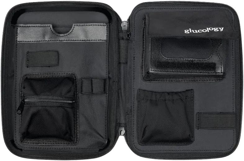 Large Diabetes Travel Case Hard Shell, Organizer for Glucose Monitor, Insulin Pen, BGL Strips, Syringe, Needles & Diabetic Supplies, Premium & Durable with Extra Compartment, Pink