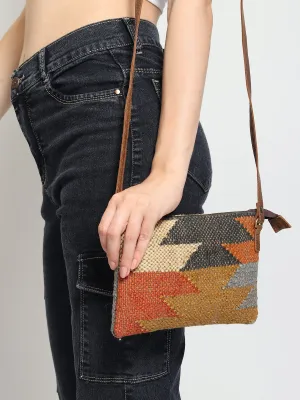 LAURIS - KILIM & LEATHER  SLING BAG