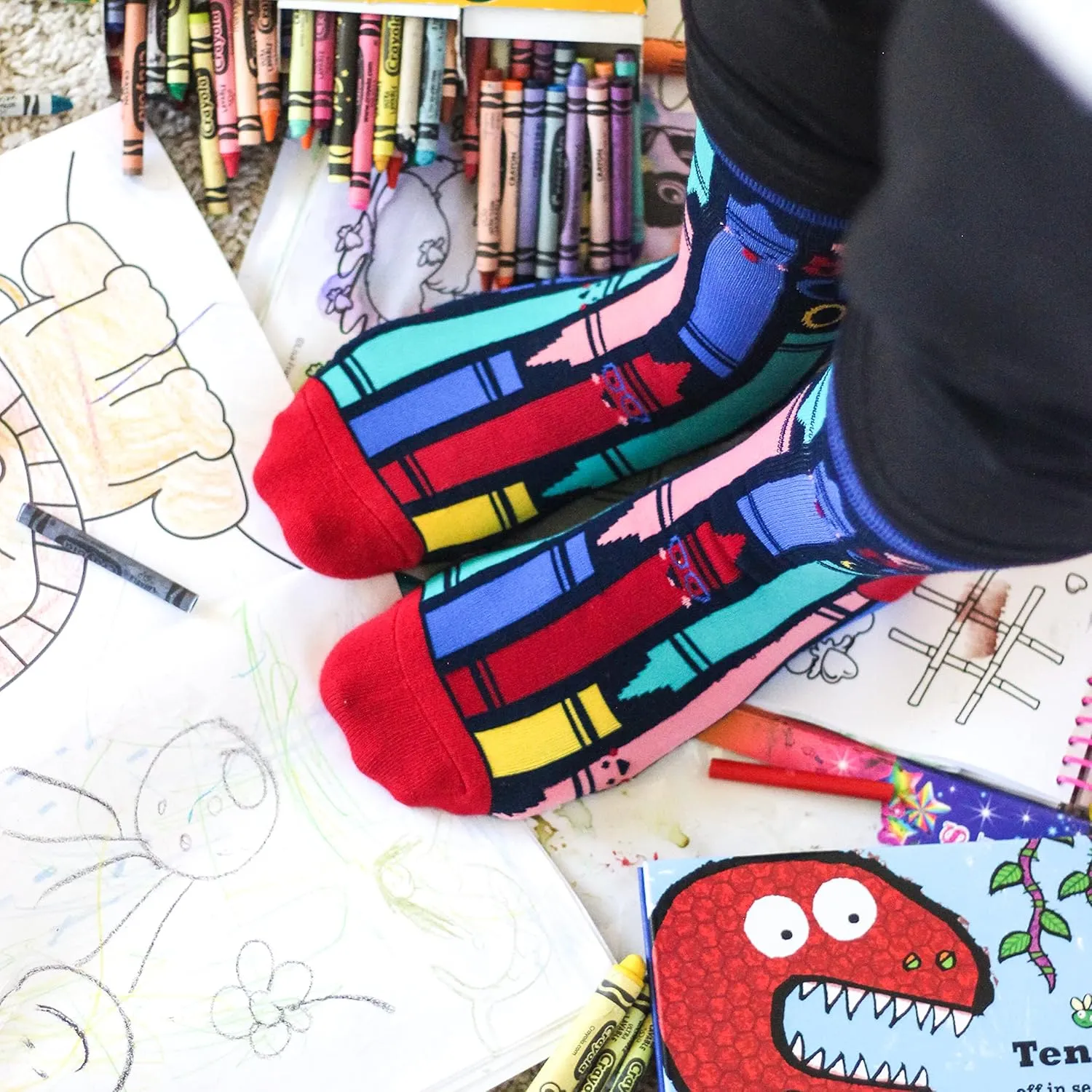 Lavley Gaming Socks - Cool Gifts for Video Gamers and Board Game Players - One Size Fits Most Men, Women, and Teens