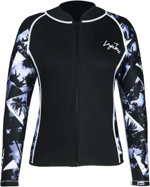 LayaTone Women's 3mm Long Sleeve Neoprene Wetsuit Top - Cold Water Swim, Diving, Surfing & Water Aerobics - Comfort, Warmth & Protection - Suit Jackets for Women