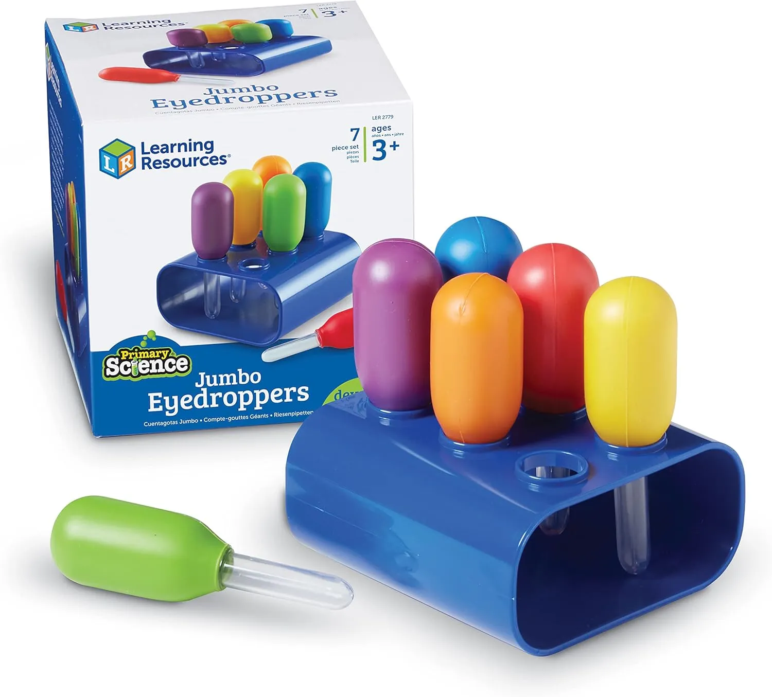 Learning Resources Primary Science Magnifiers (6 Pieces) and Eyedroppers (6 Pieces) Set for Kids
