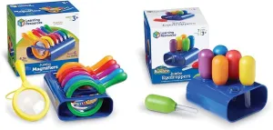 Learning Resources Primary Science Magnifiers (6 Pieces) and Eyedroppers (6 Pieces) Set for Kids