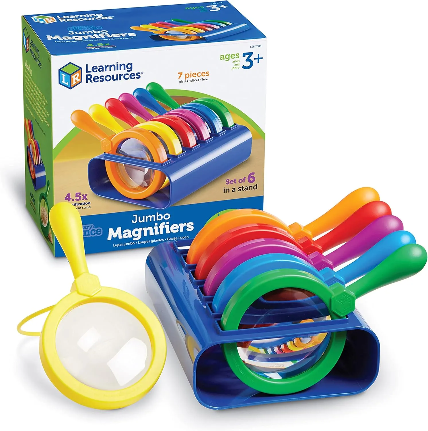 Learning Resources Primary Science Magnifiers (6 Pieces) and Eyedroppers (6 Pieces) Set for Kids