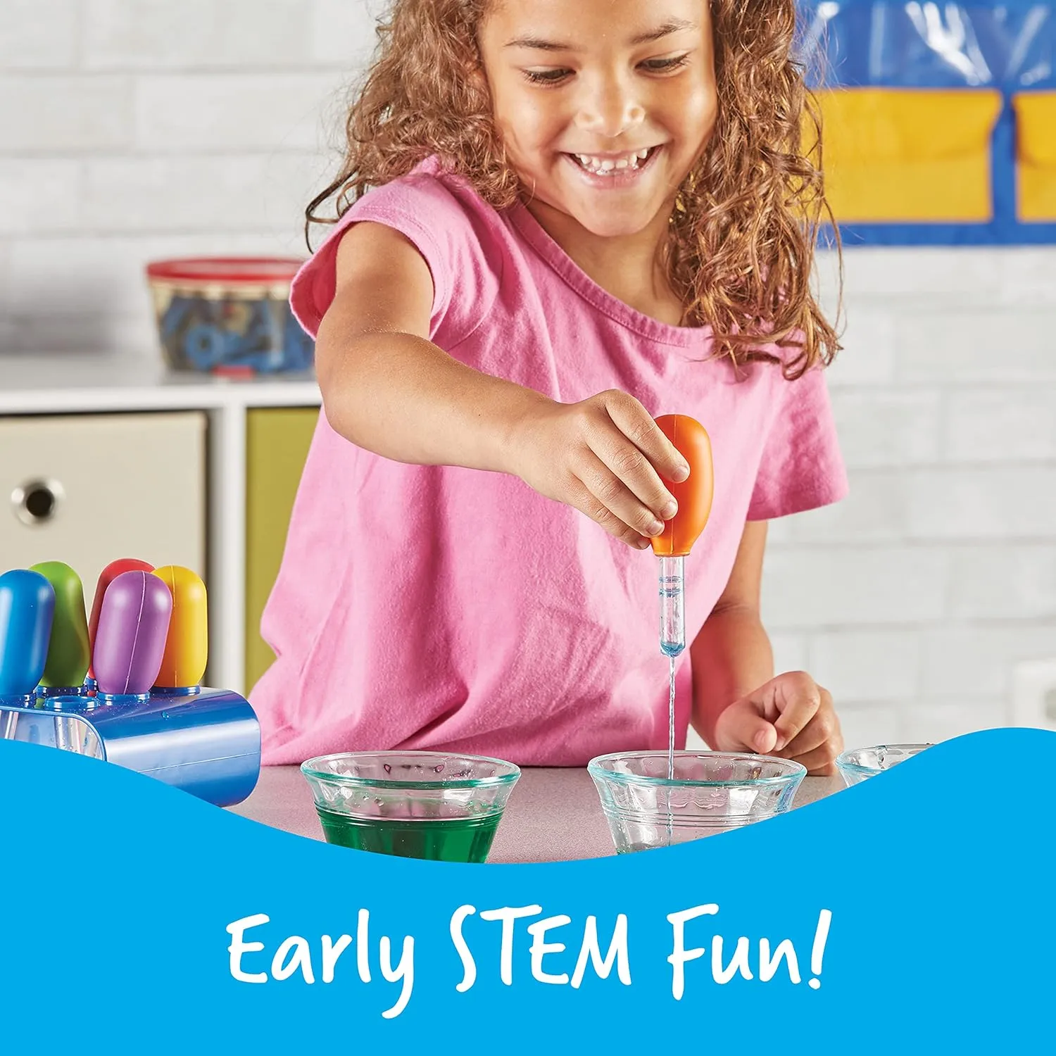 Learning Resources Primary Science Magnifiers (6 Pieces) and Eyedroppers (6 Pieces) Set for Kids