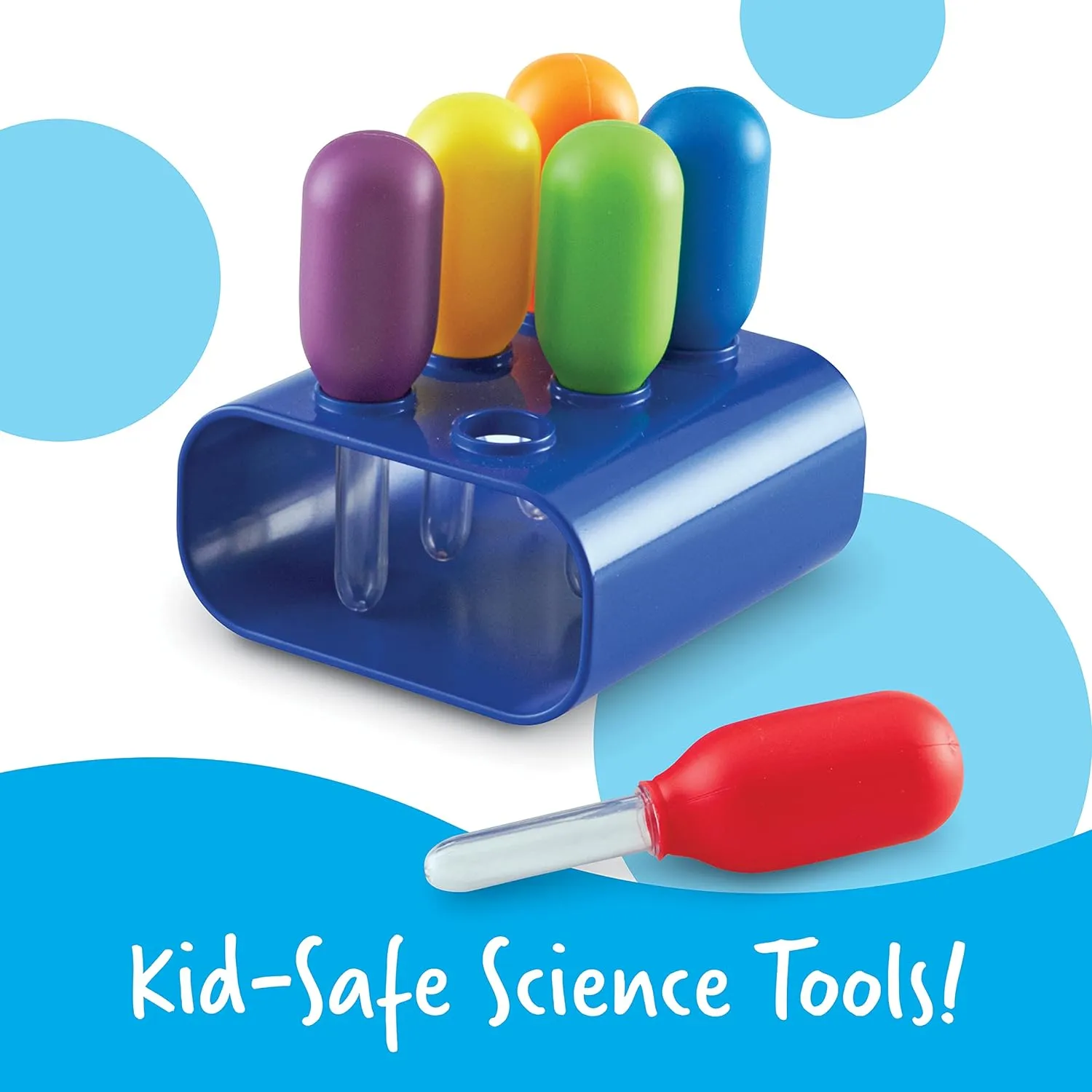 Learning Resources Primary Science Magnifiers (6 Pieces) and Eyedroppers (6 Pieces) Set for Kids