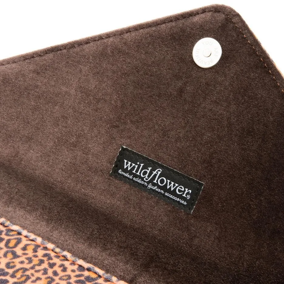 Leopard 13" Laptop Clutch