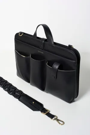 Lia Laptop (Leather) Black
