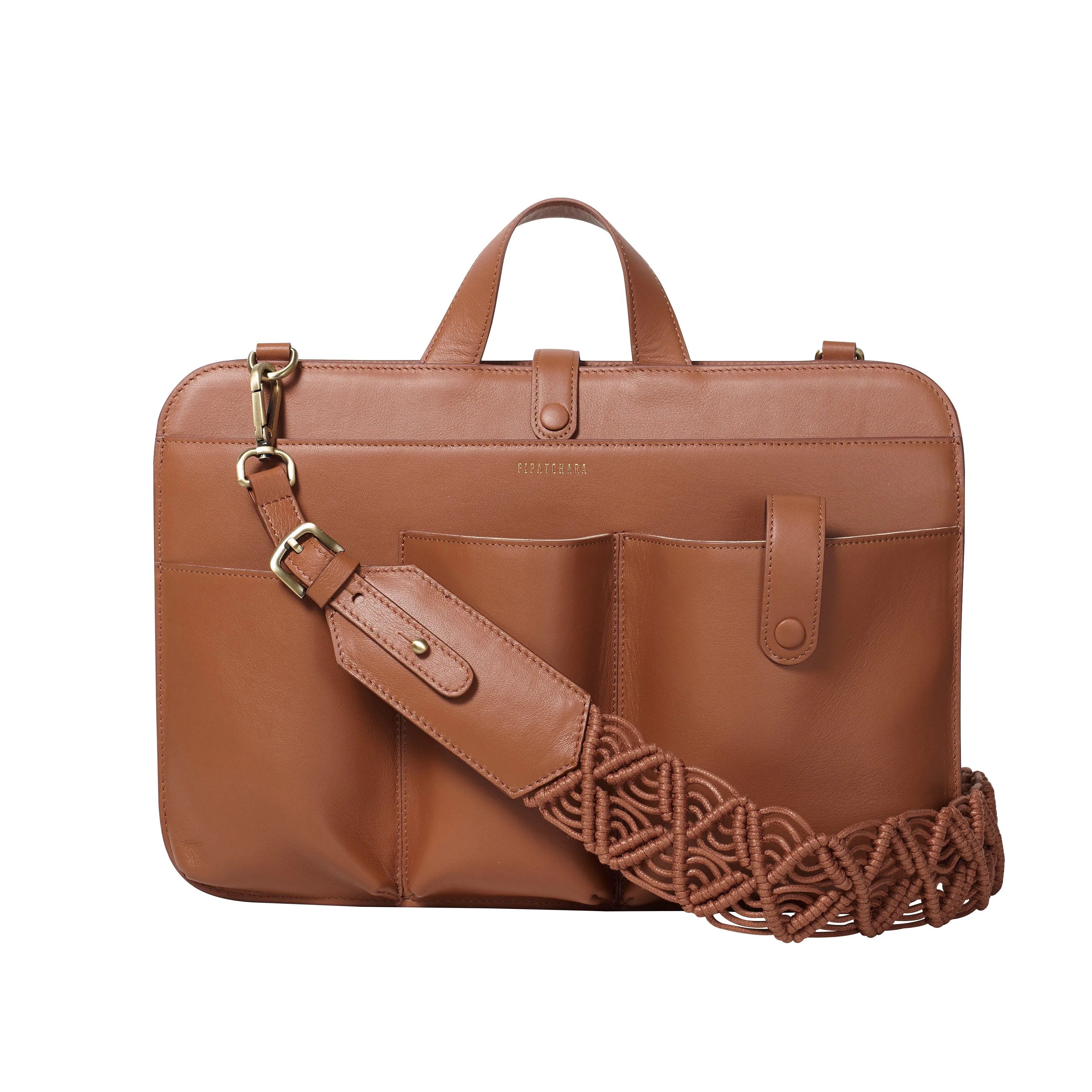 Lia Laptop (Leather) Tan