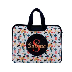 Linen Laptop Neoprene bag