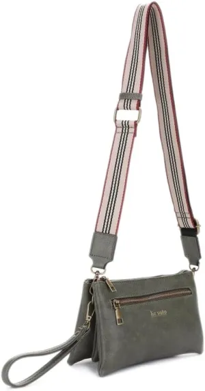 Liz Soto Chloe Small Crossbody Purses for Women – Convertible Cross Body Bag, Clutch Wallet Wrist Purse with Woven Strap