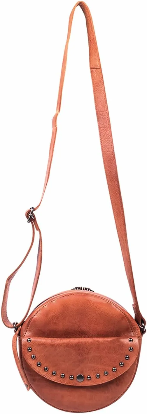 Locking Concealed Carry Mia Leather Crossbody Purse for Handgun with Universal Holster