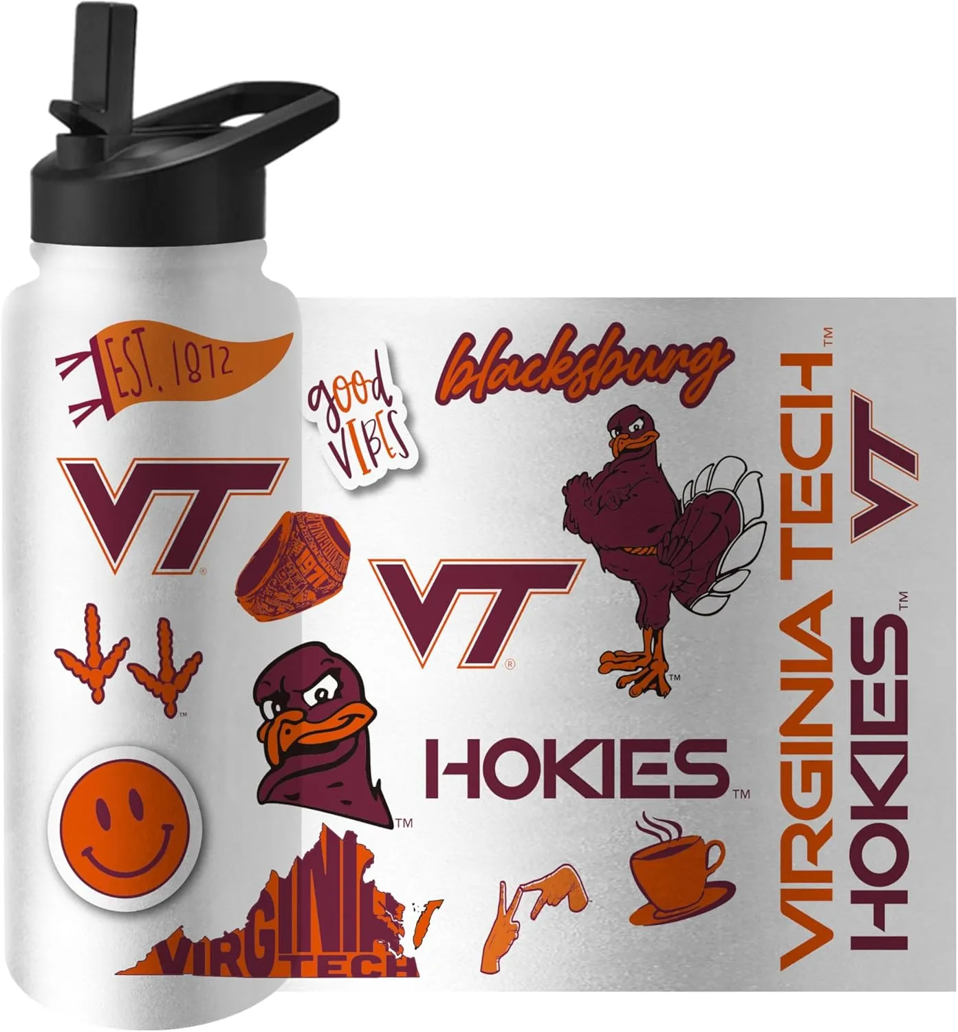 Logo BrandsWashington State Cougars 34oz Quencher Bottle