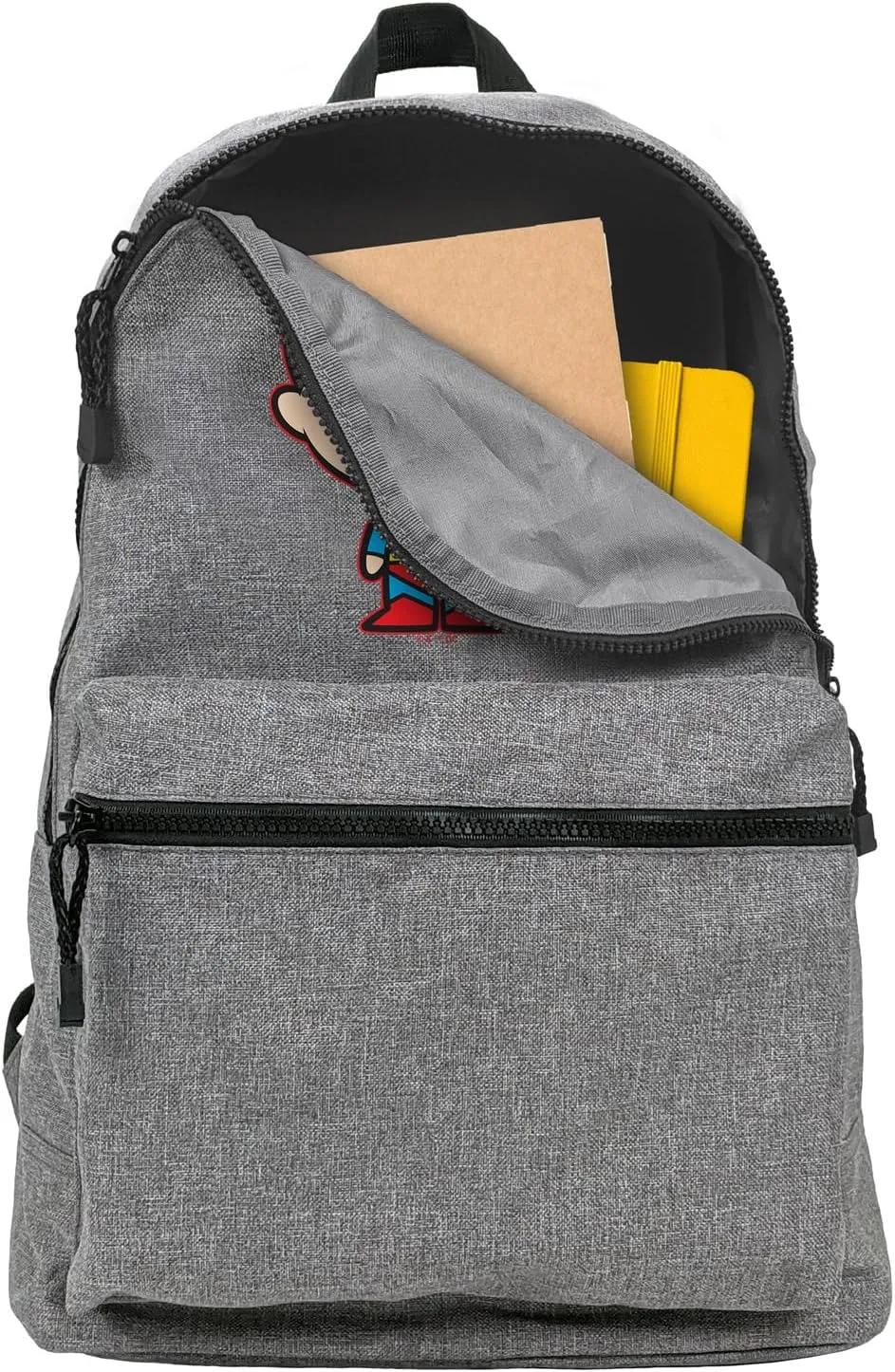 LOGOVISION Superman Cute Chibi Character Lightweight Backpack for Work School Daily Use Packable for Travel