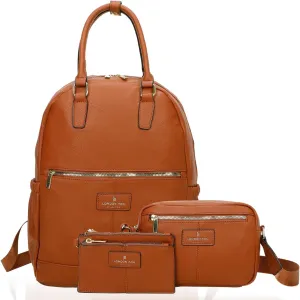 LONDON FOG - Backpack | Travel Backpack for Women | Purse | Laptop Backpack | Crossbody Bag and Wallet Set | Set of 3