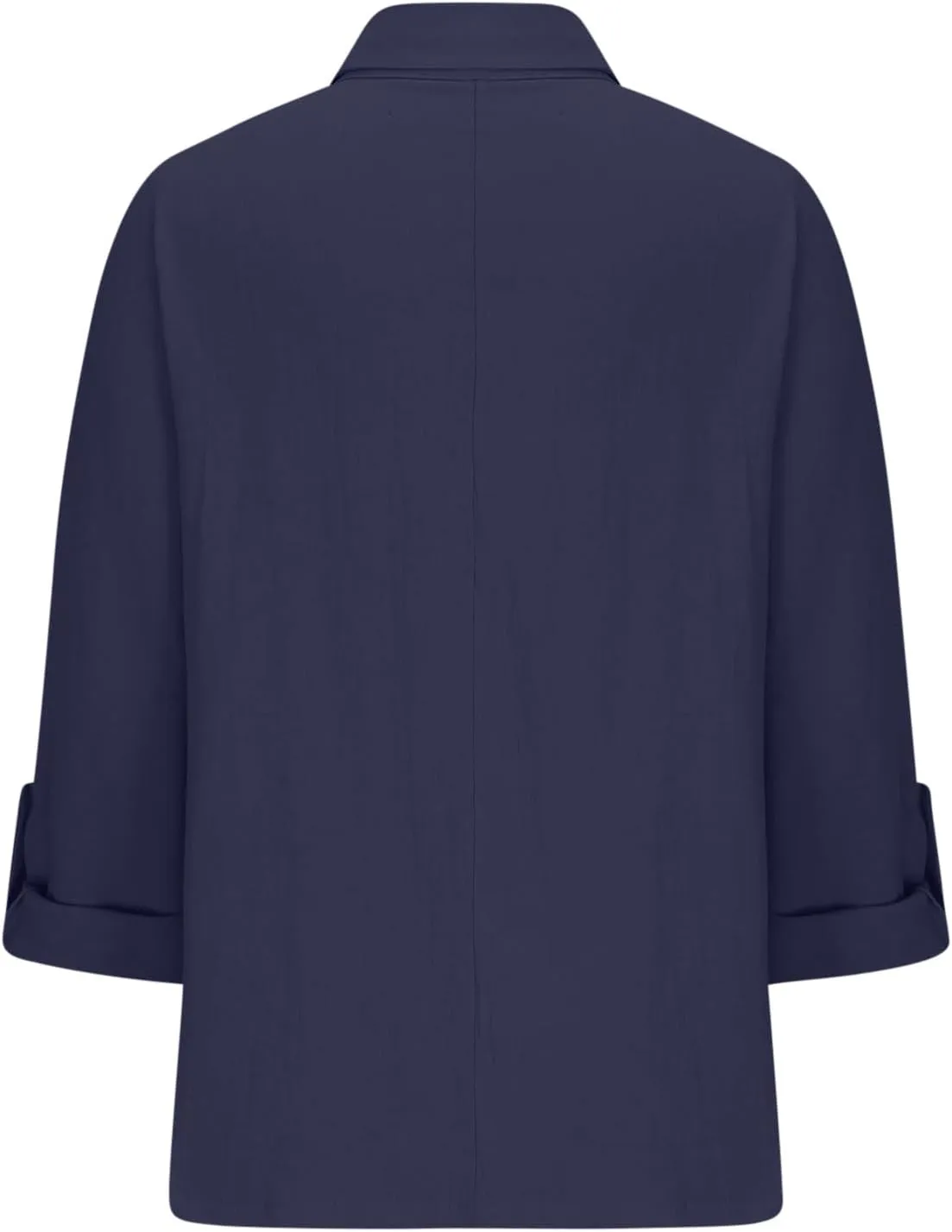 Long Sleeve Workout Tops for Women Cotton Linen V-Neck Button Baggy Blouse Solid Color Loose Fit Clothes Trendy 2024