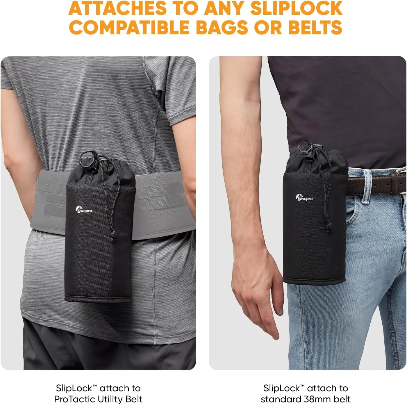 Lowepro ProTactic Bottle Pouch III Compatible with ProTactic Camera Backpack 350/450 III Modular System, Insulated Pouch, Holds Water Bottles Up to 1L, Water Bottle Carrier, Camera Accessories
