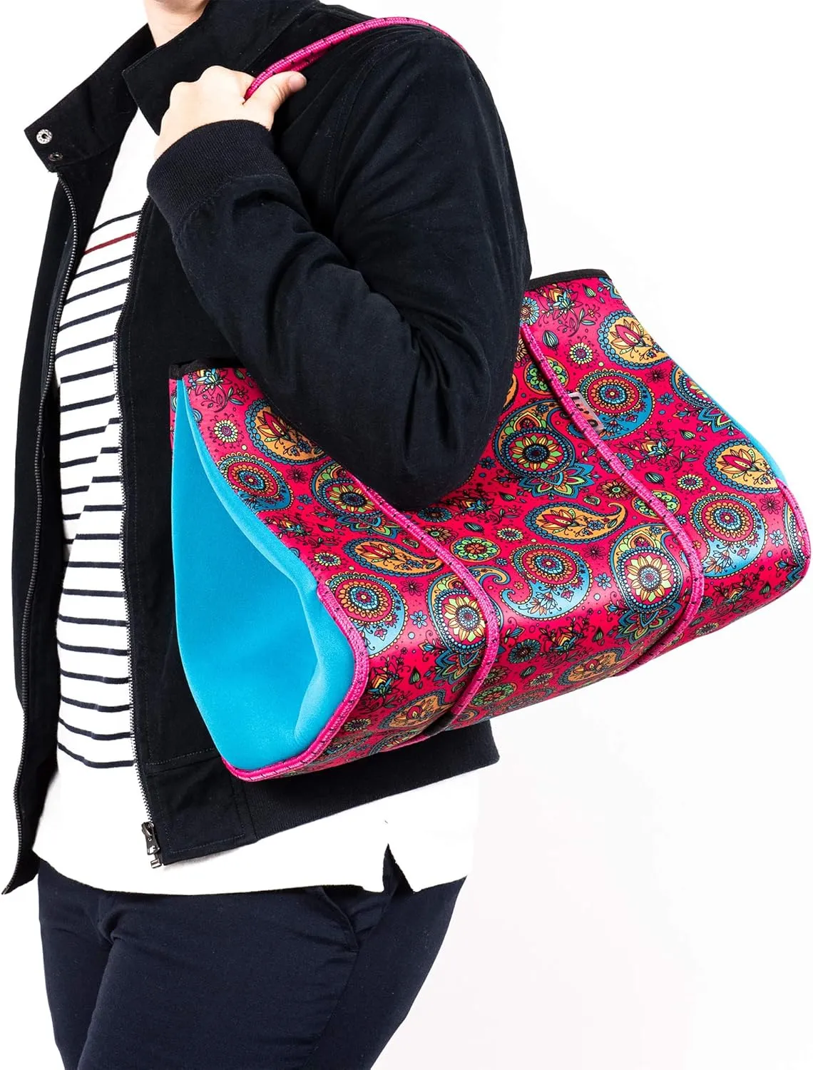 Luvo - Women's Neoprene Phantom Tote Handbags - Travel