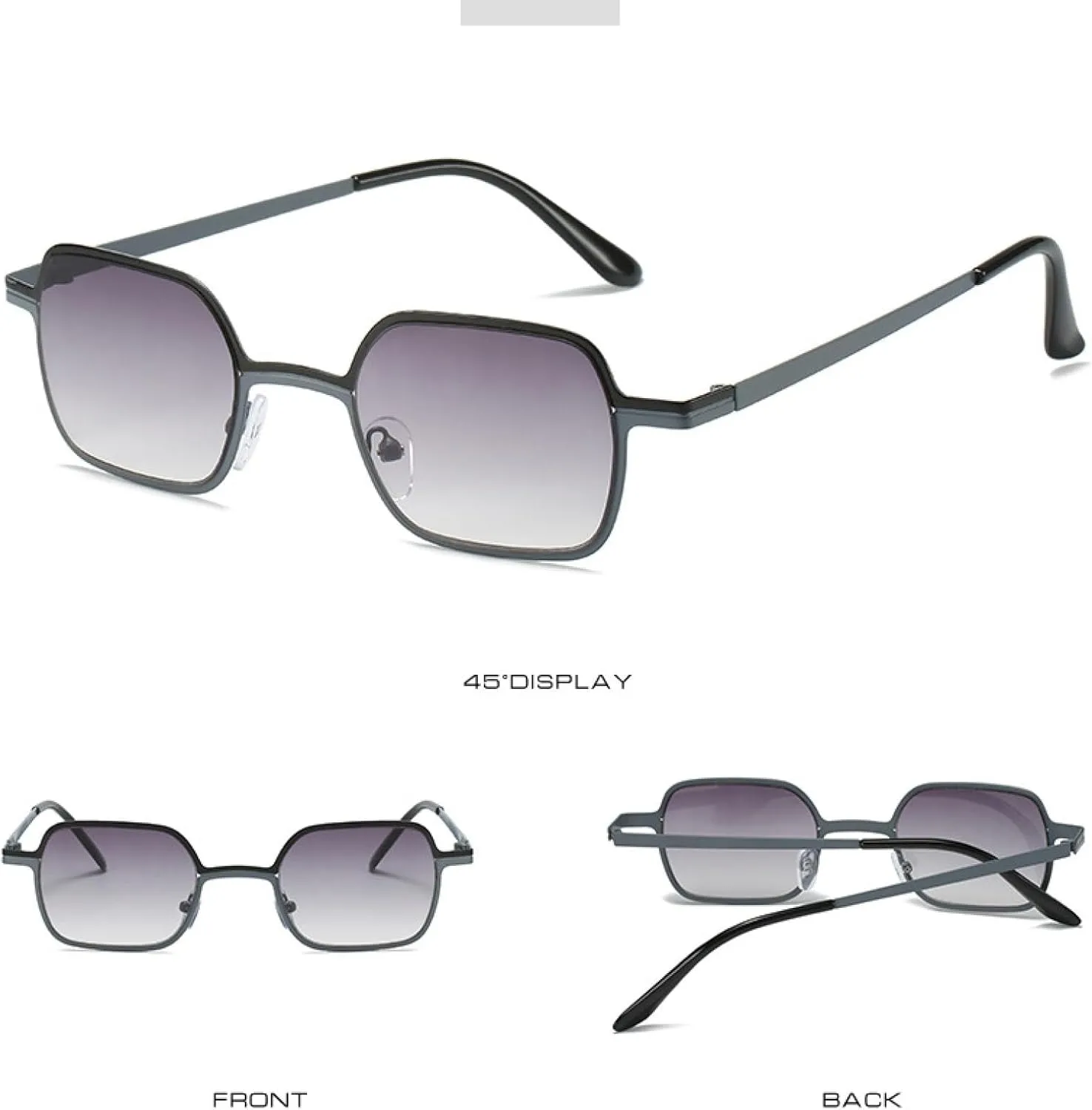 Luxury Small Metal Fashion Retro Sun Glasses Travel Street Photography Shades Unisex Uv400