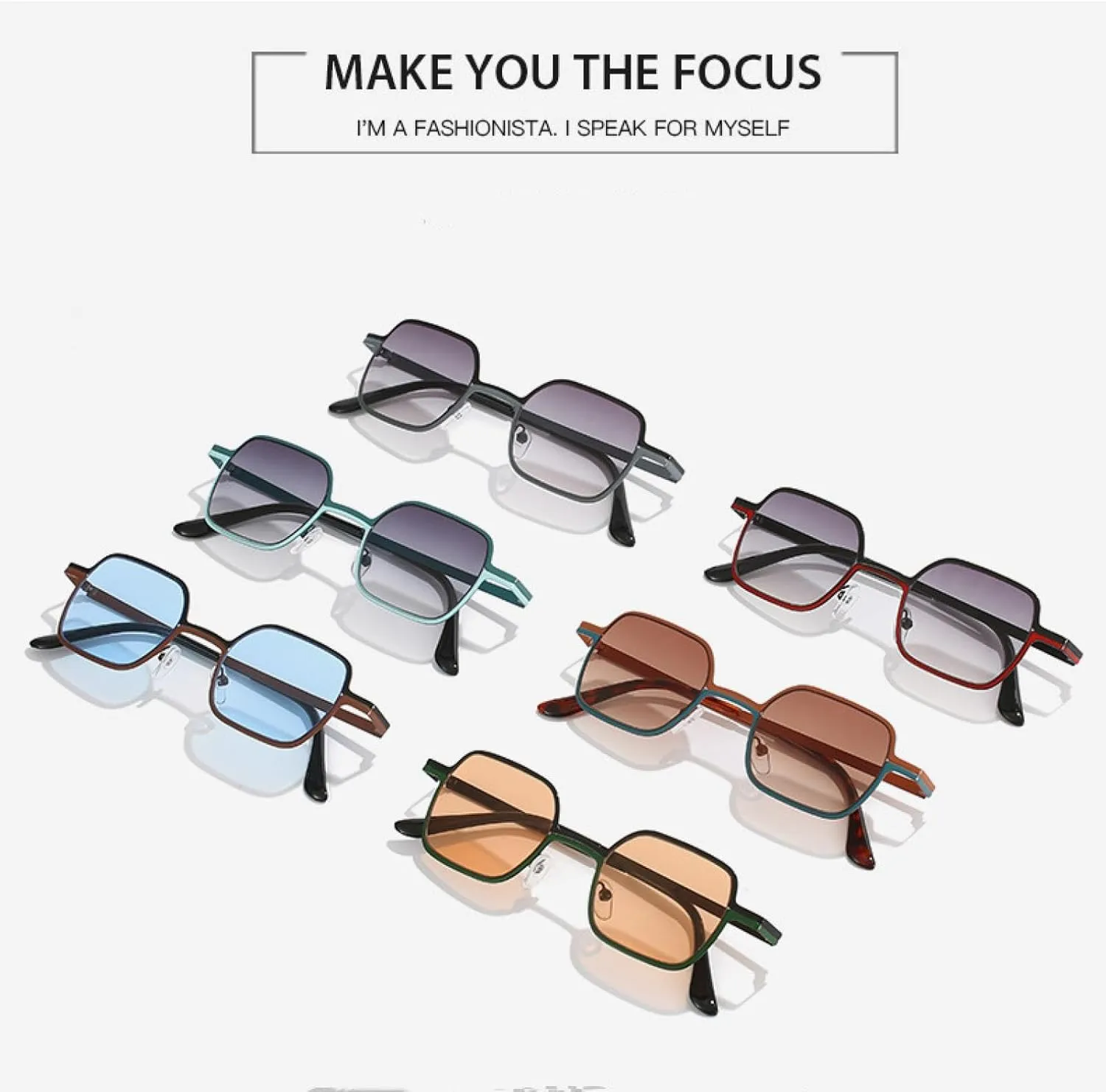 Luxury Small Metal Fashion Retro Sun Glasses Travel Street Photography Shades Unisex Uv400