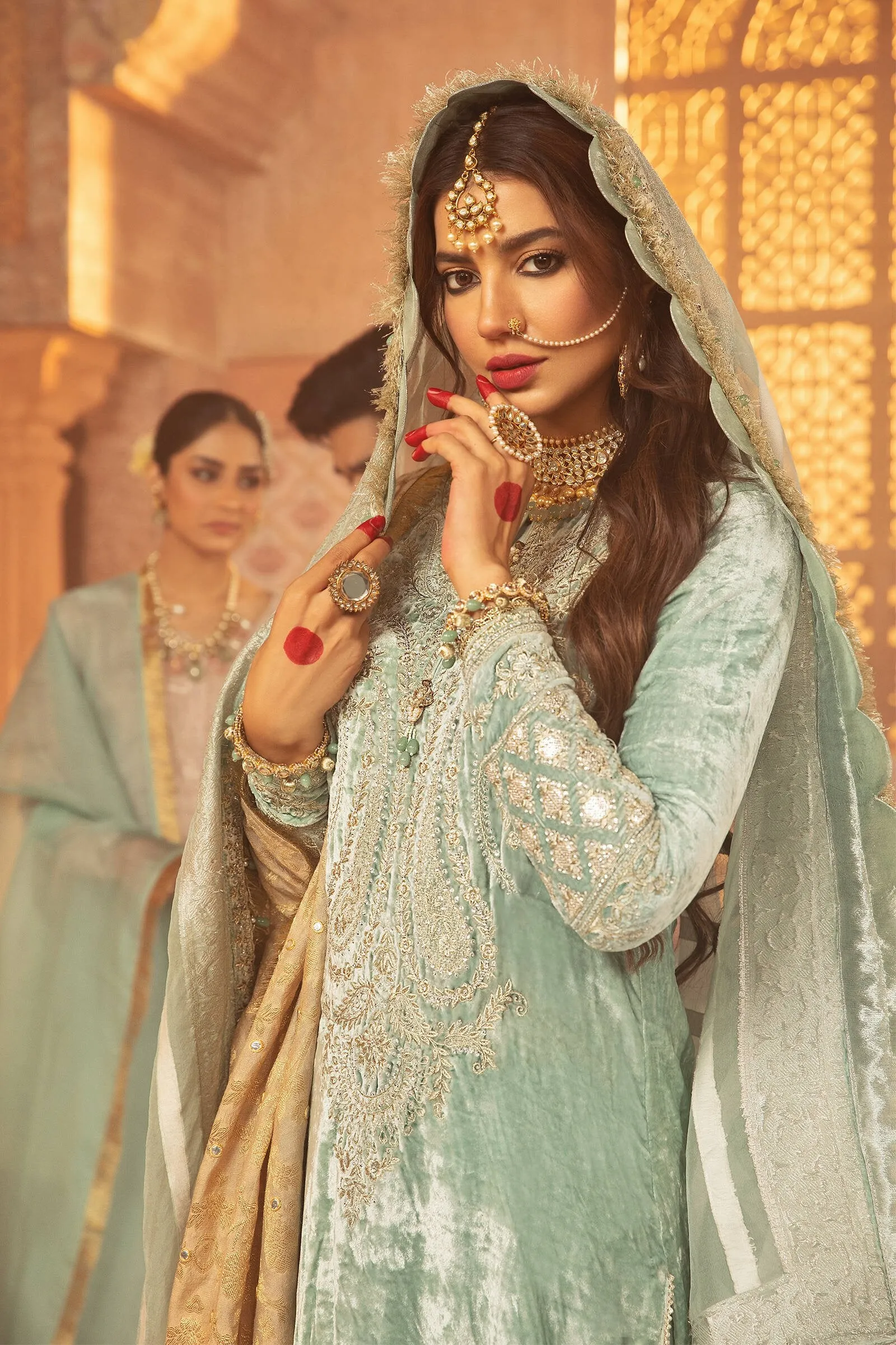 MARIA.B Luxury Velvet Collection – VEL-20-102-Sea Green