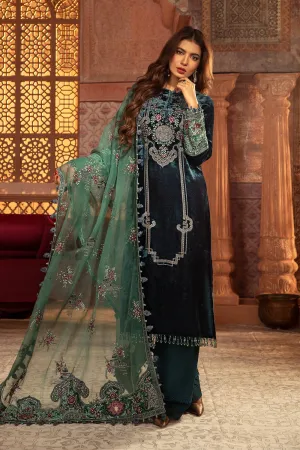 MARIA.B Luxury Velvet Collection – VEL-20-103-Teal
