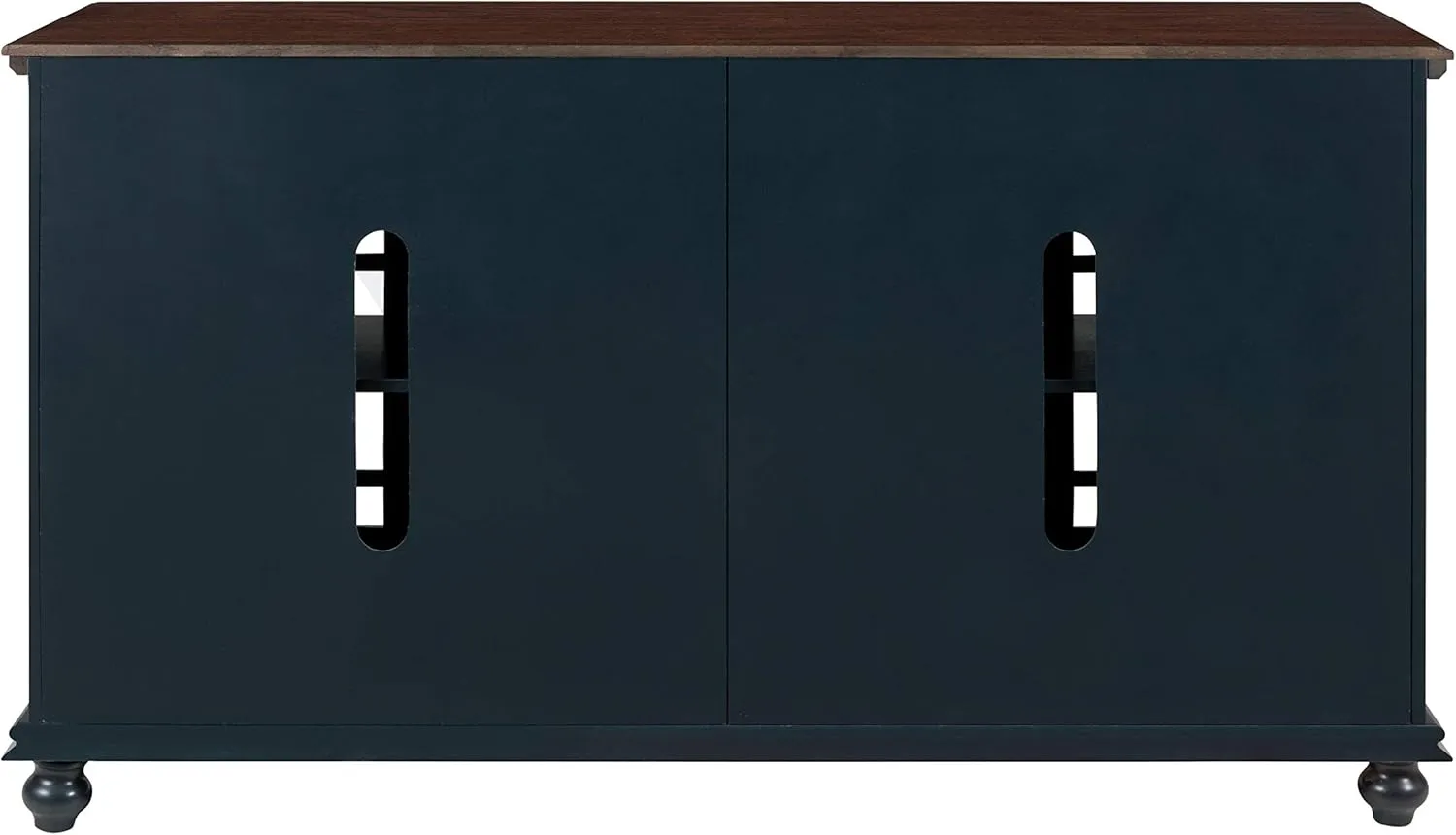 Martin Svensson Home Palisades TV Stand, 63" W x 35" H, Catalina Blue with Coffee Top