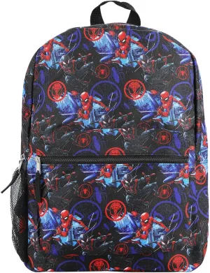 Marvel Universe Spider-Man All-Over Character Print 18" Backpack