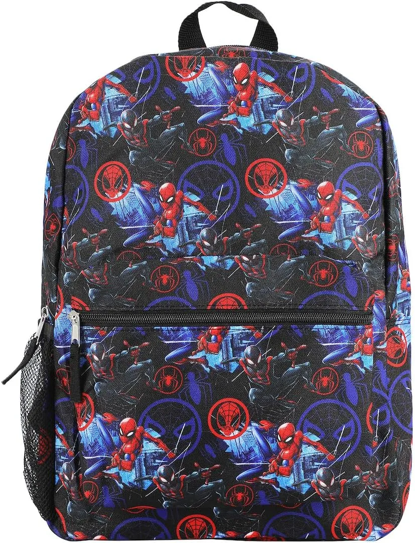 Marvel Universe Spider-Man All-Over Character Print 18" Backpack