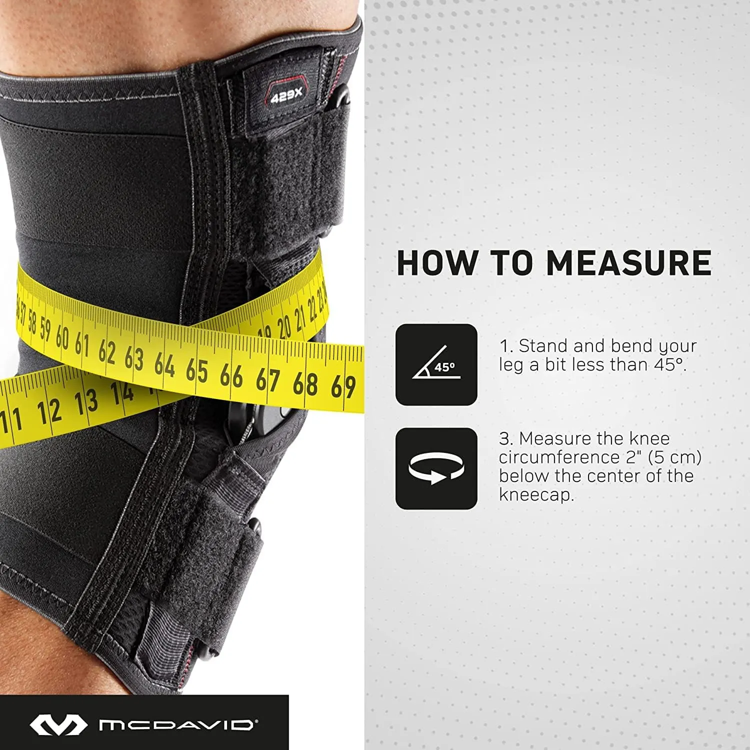 McDavid Hinged Knee Brace for Men and Women, Knee Brace with Side Stabilizers, Knee Compression Sleeves and Stability Straps for ACL, LCL, Arthritis, Tendonitis, MCL, Patella, Left and Right
