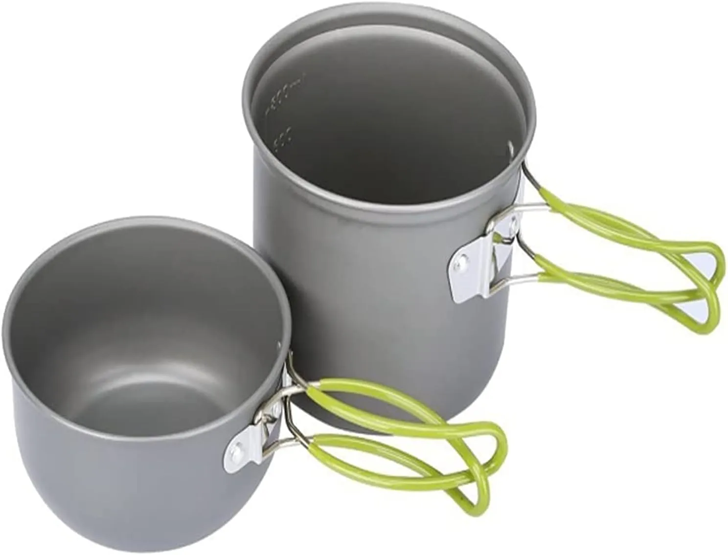 MDybf Portable Cookware Set, Camping Kitchen Utensils Set, Outdoor Cooking Travel Set, Fruit Green Handle,Small Pot