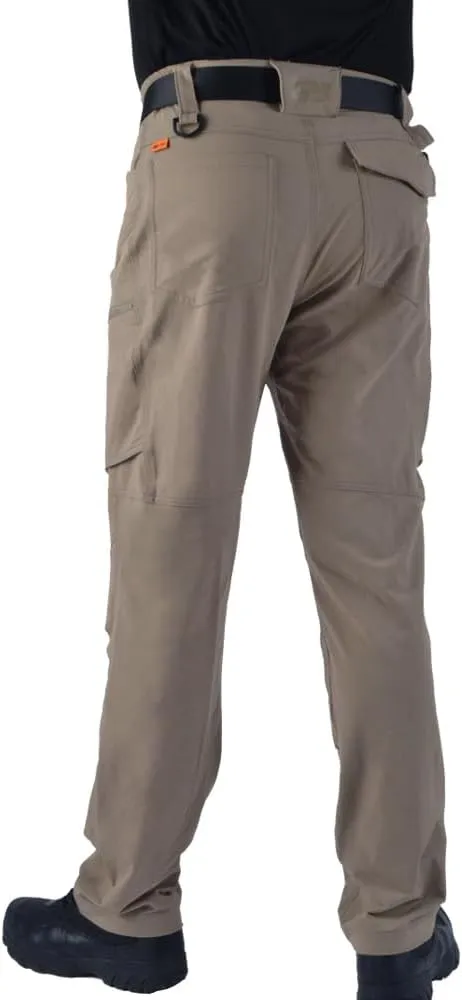 Men's 4 Way Stretch Outdoor Cargo Pants All Season with Multi Pocket Utility Work Pant