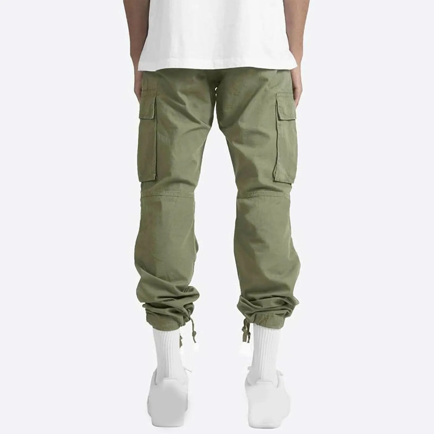 Mens Cargo Pants Casual Baggy Utility Work Hiking Joggers Athletic Big and Tall Sweatpants with Multi Pockets