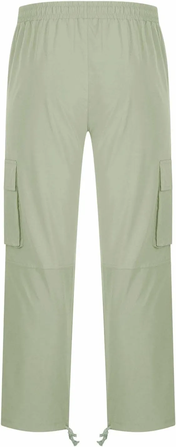 Mens Cargo Pants Casual Baggy Utility Work Hiking Joggers Athletic Big and Tall Sweatpants with Multi Pockets