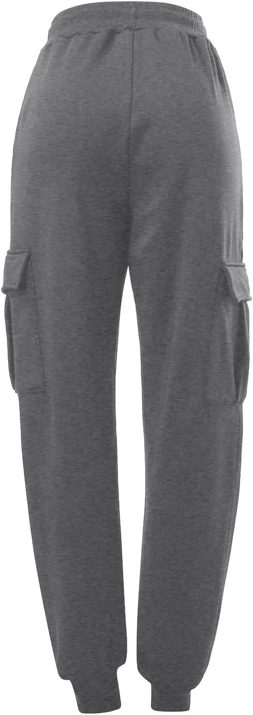 Mens Cargo Sweatpants Overalls Casual Pocket Sport Work Casual Trouser Pants Trousers Athletic Loose Fit