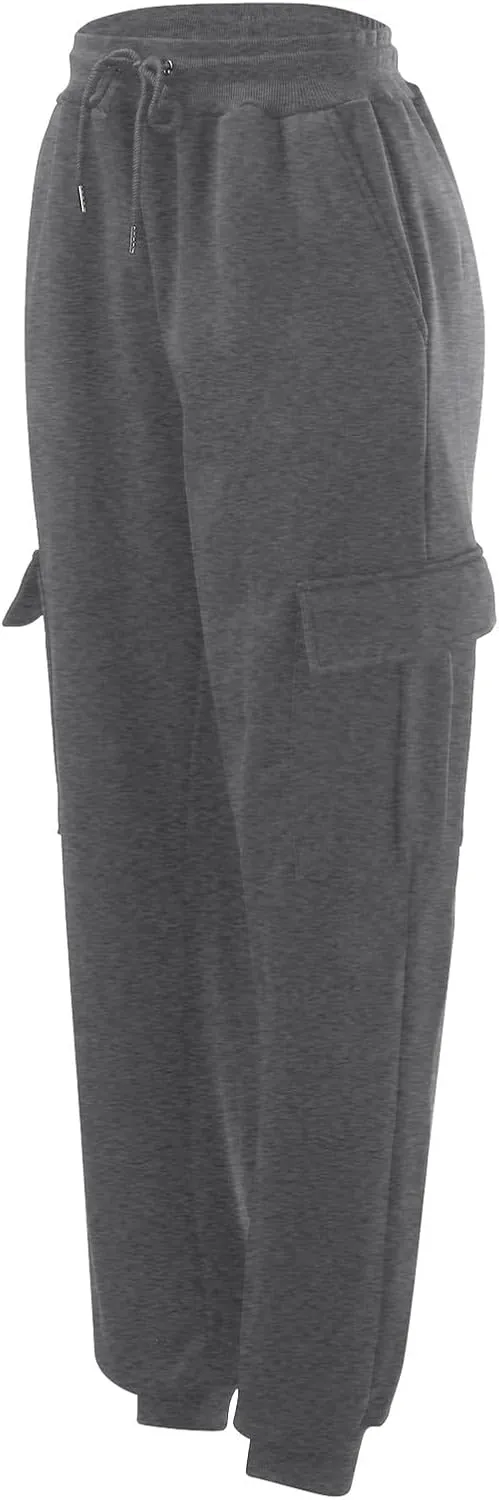 Mens Cargo Sweatpants Overalls Casual Pocket Sport Work Casual Trouser Pants Trousers Athletic Loose Fit