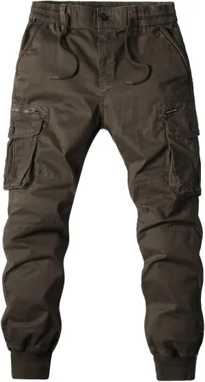 Mens Sweatpants Tapered Joggers Pocket Sport Work Casual Tactical Joggers Trousers Mens Cargo Sweatpants Casual Pants