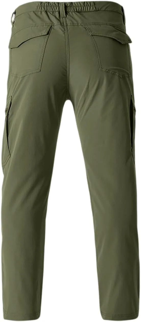 Mens Tactical Work Cargo Pants Waterproof Ripstop Stretch Quick Dry Pants Relaxed Fit Utility Outdoor Apparel