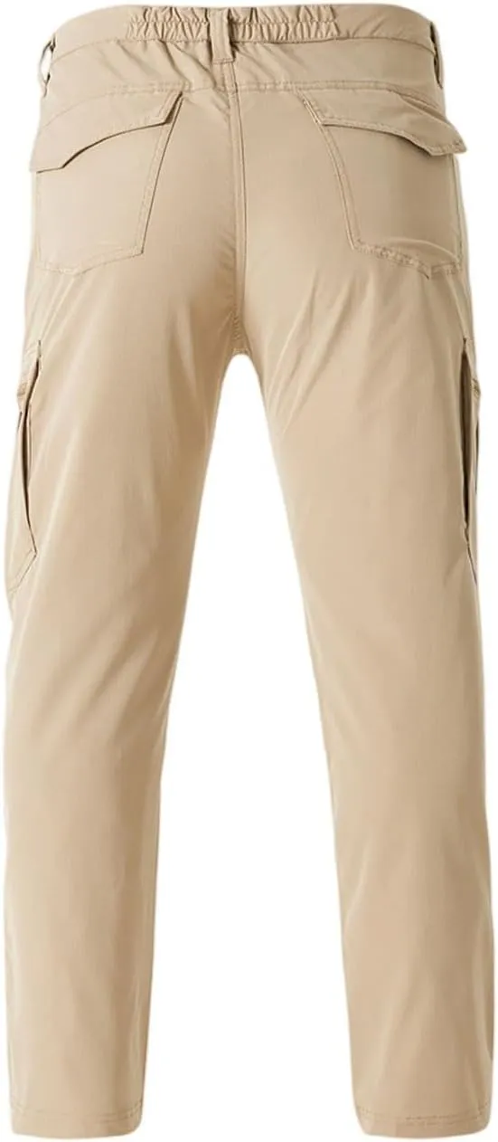 Mens Tactical Work Cargo Pants Waterproof Ripstop Stretch Quick Dry Pants Relaxed Fit Utility Outdoor Apparel