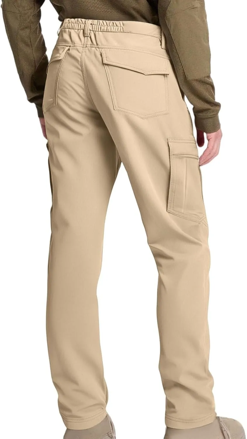 Mens Tactical Work Cargo Pants Waterproof Ripstop Stretch Quick Dry Pants Relaxed Fit Utility Outdoor Apparel