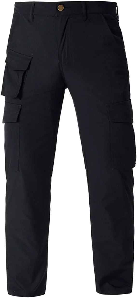 Mens Tactical Work Cargo Pants Waterproof Ripstop Stretch Quick Dry Pants Relaxed Fit Utility Outdoor Apparel
