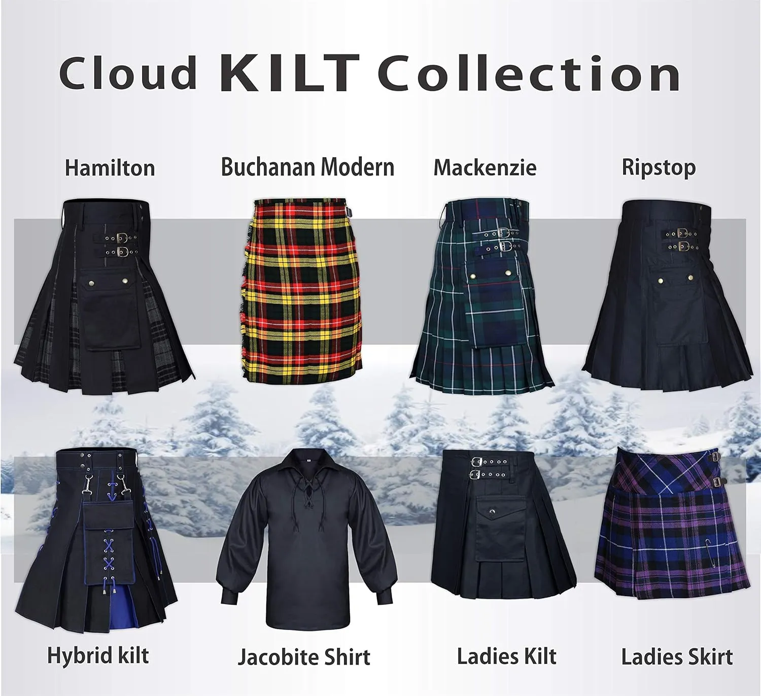 Men's Utility Kilt, Tactical Kilt for Men, Adjustable Fit, Design Kilt Meet Almost for Any Occasion