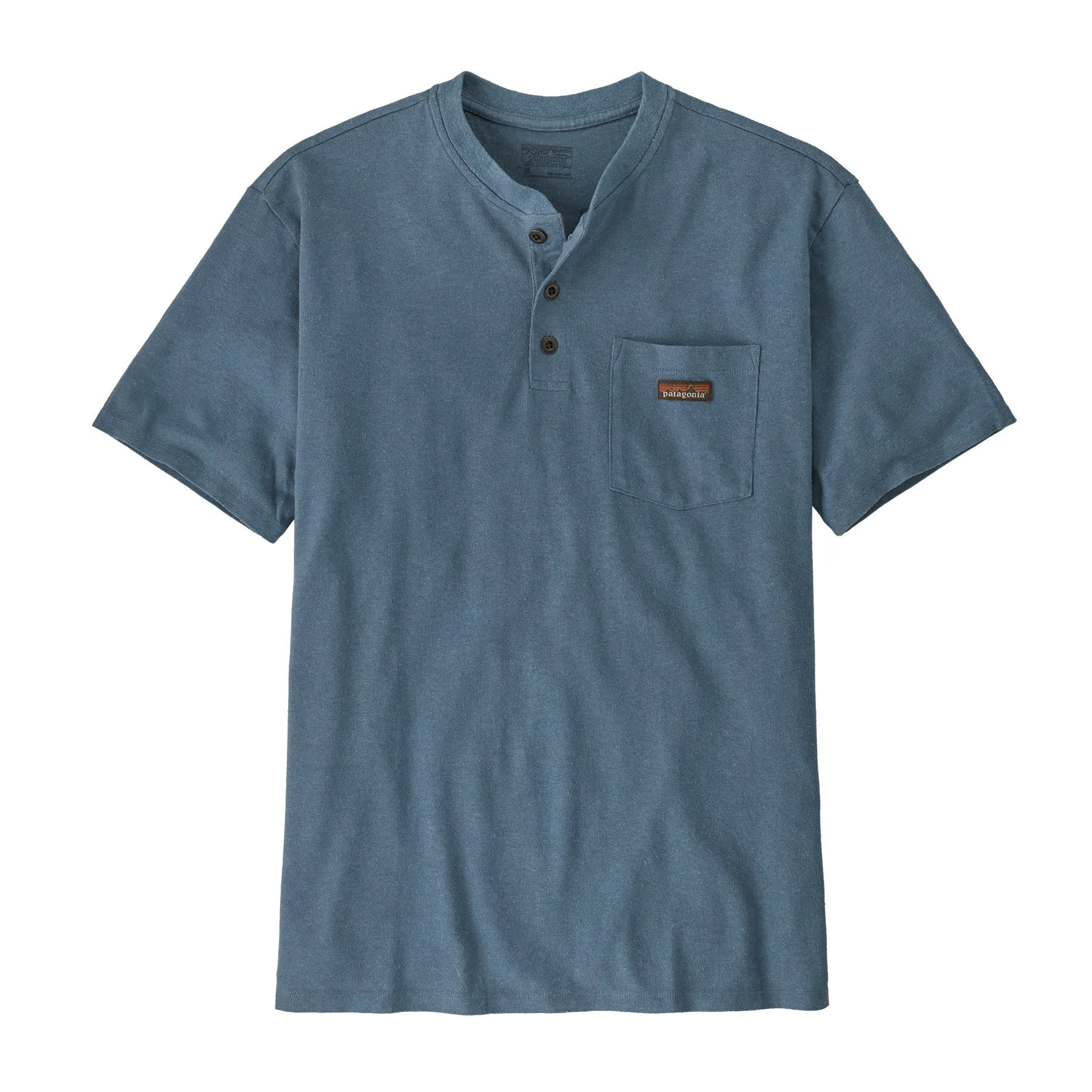 Men's Work Henley Pocket Tee