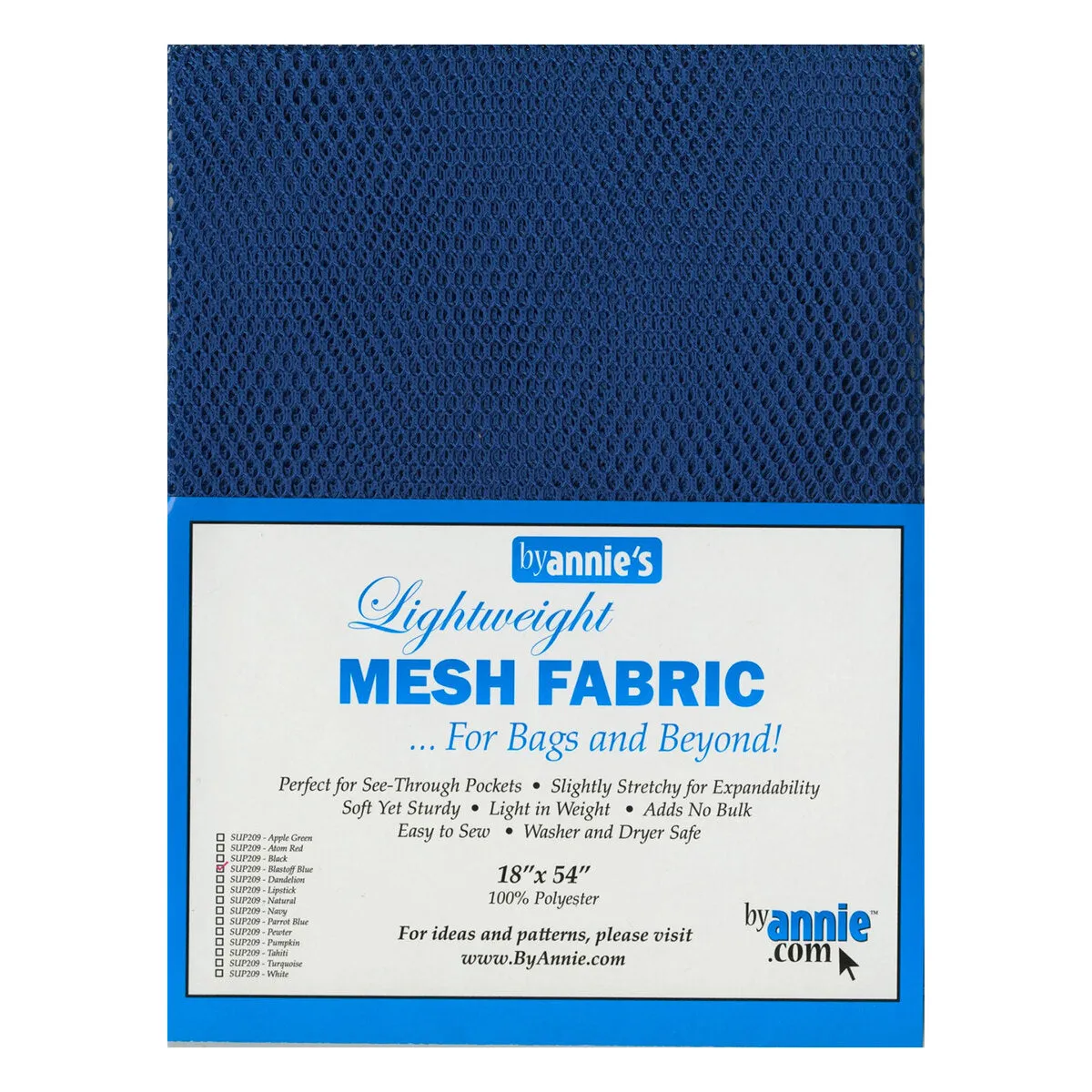 Mesh Lightweight Fabric 18 inch - Blastoff