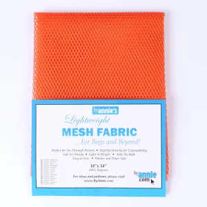 Mesh Lightweight Fabric 18 inch - Pumpkin