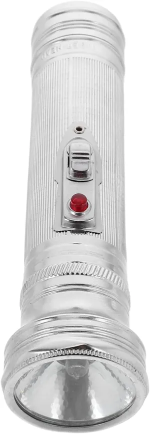 Metal 80s Flashlight Props Battery Operated Classic Office Decor Flashlight