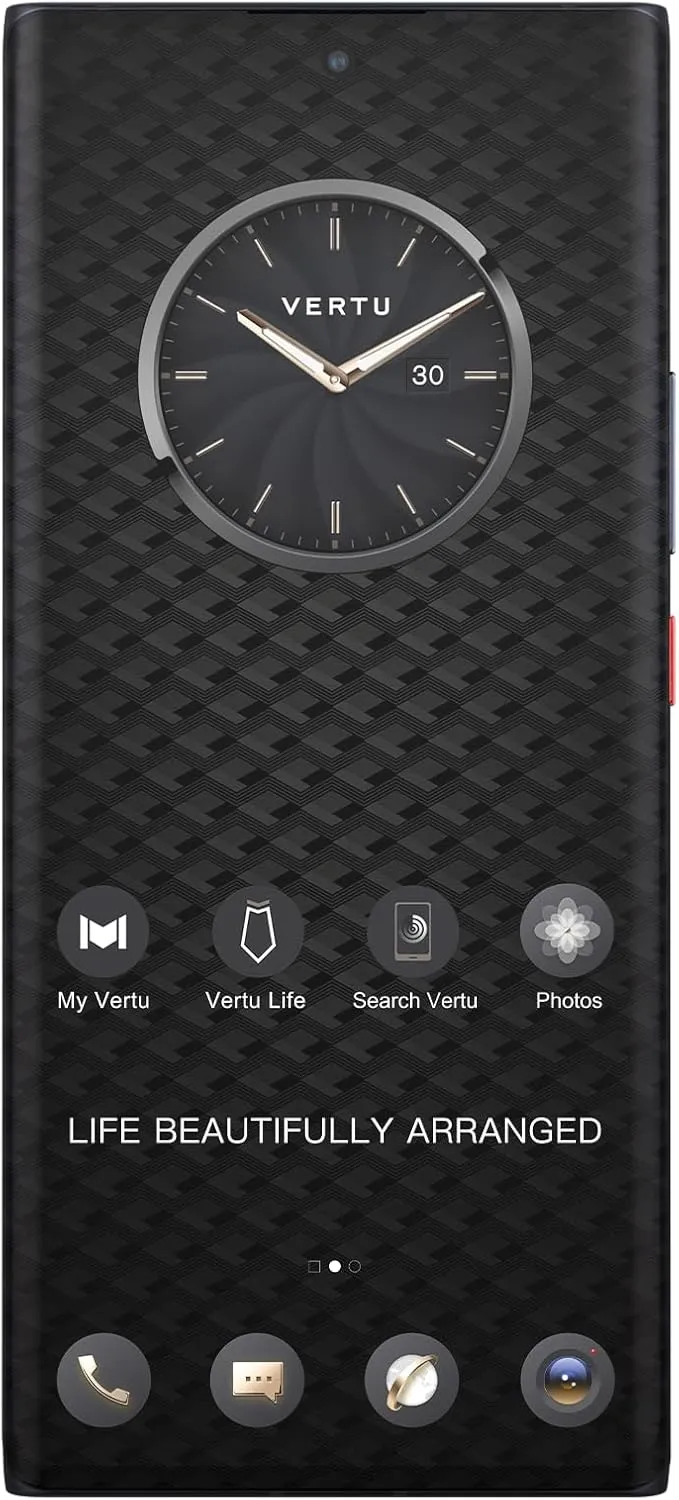 METAVERTU Web 3.0 Calfskin 5G Phone, Unlocked Android Smartphone, Secure Encrypted, Double Systems, 64MP Camera, 144Hz AMOLED Curved Display, Dual SIM, Fast Chargem, Basic (Orange, 12G 512G)