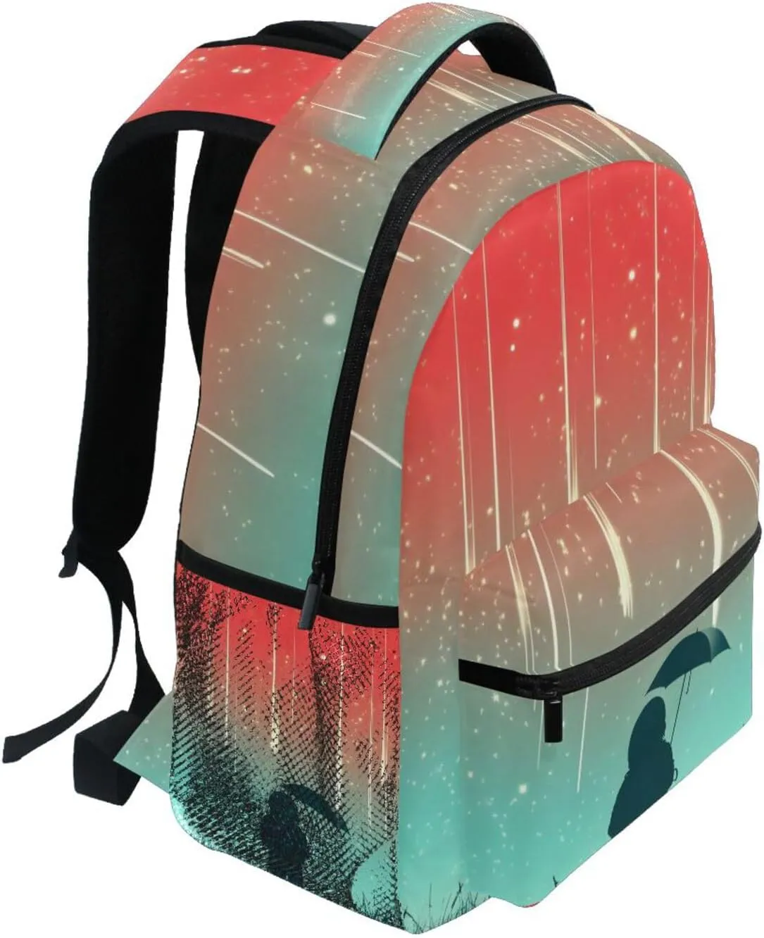 Meteor Shower Astronaut Backpack for School Girls Boys - Book Bag Laptop Travel Backpack Daypack M
