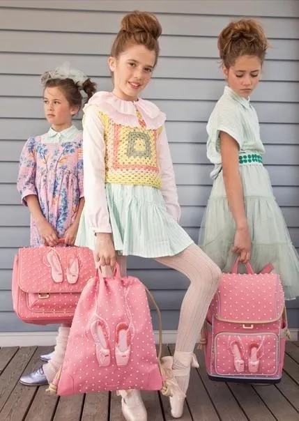 Midi Ballerina Backpack - Ages 6-8, polyester, stylish, colorful designs